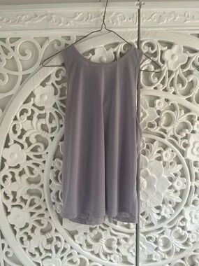 Lululemon Open Back Tank Top Size 6 Grey | Lightweight Workout Yoga Top